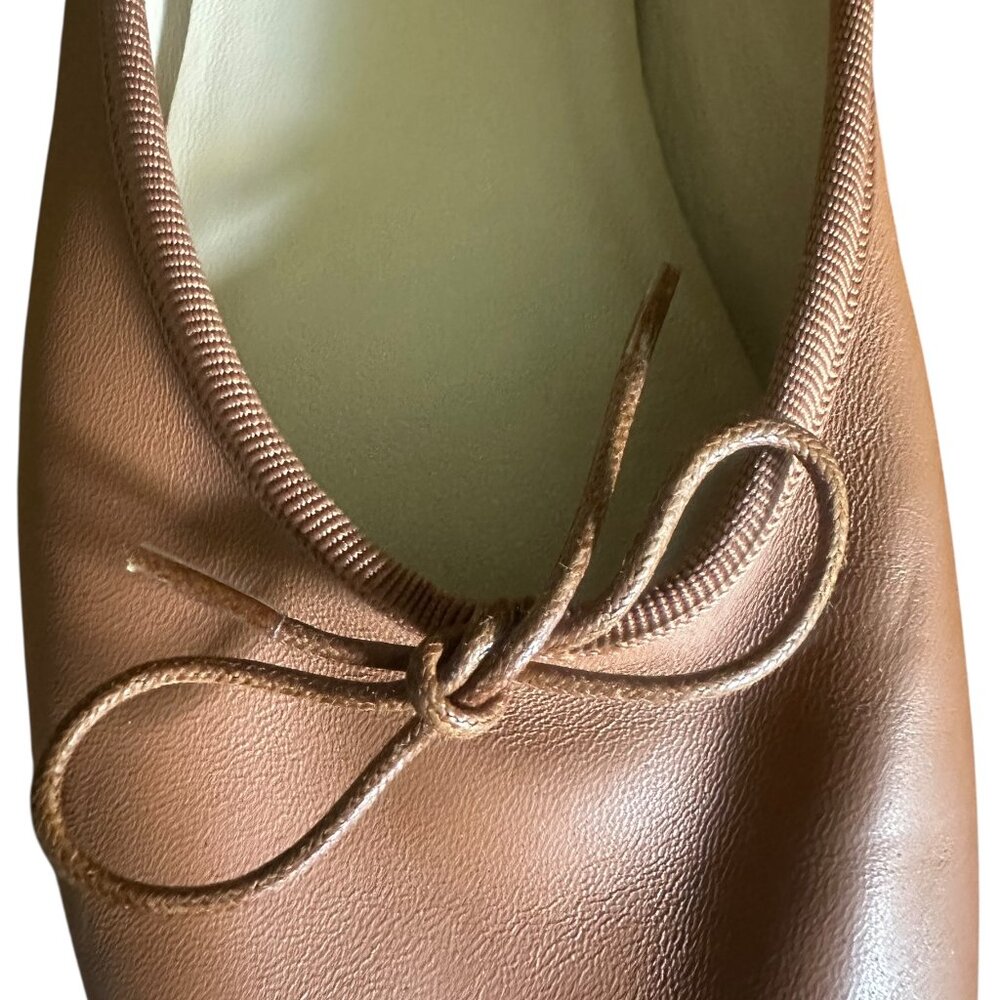 Everlane Women's Tan Leather Ballet Flats - Picture 5 of 9